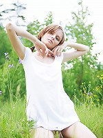 Teen Poses Outdoors