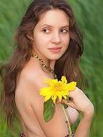 Charming teen babe
