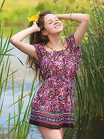 Charming teen babe