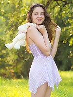 Naked teen posing