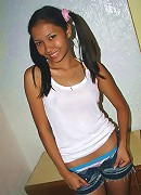 Perky breasted and pigtailed young filipina teen