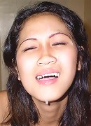 Skinny filipina amateur gets rough fellatio session
