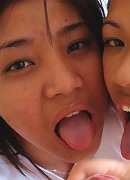 Two sexy Filipina nurses give special care to lucky tourist