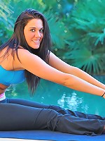 Harper nude yoga topless jog